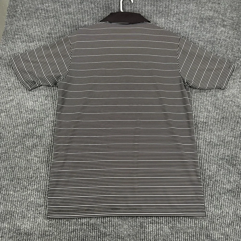 Missouri State Bears Polo Shirt Mens Small Black Striped Short Sleeve Adidas